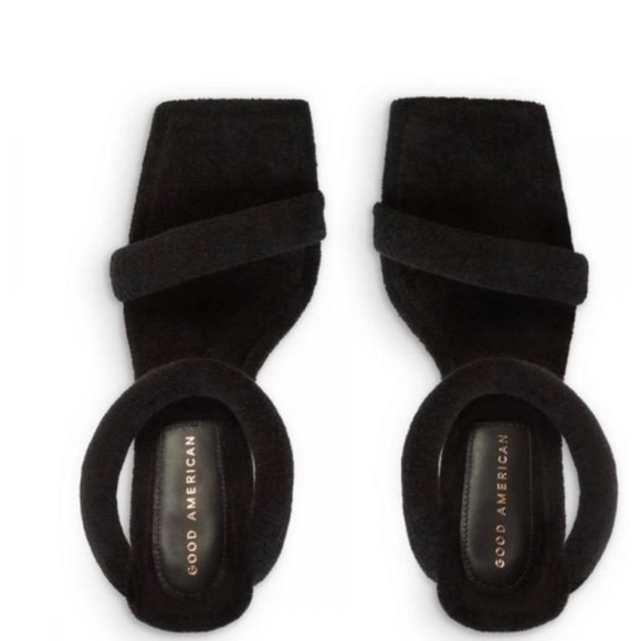 Good American Terry Ankle Wrap Sandal NWOT - Picture 7 of 8